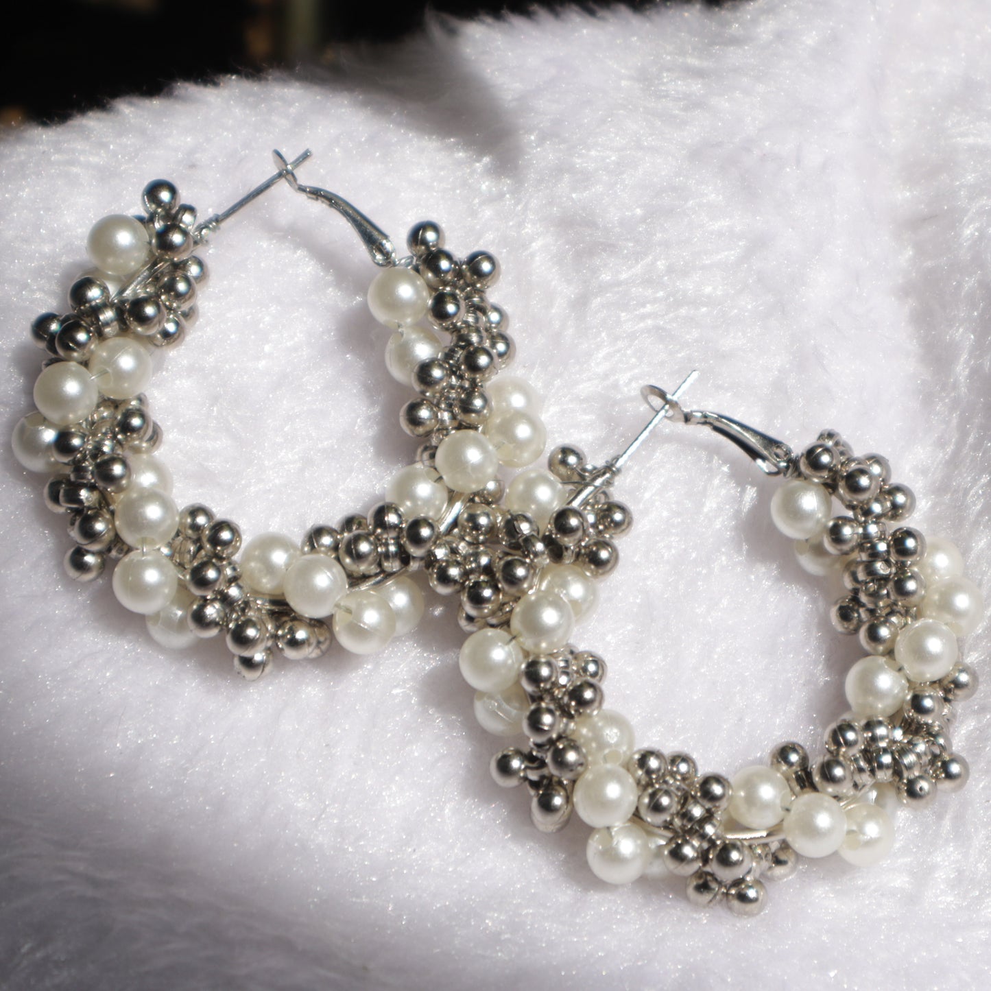 Luminous Pearl Wrap Hoops