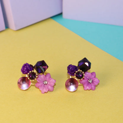 Lavender Twilight Blossom Studs