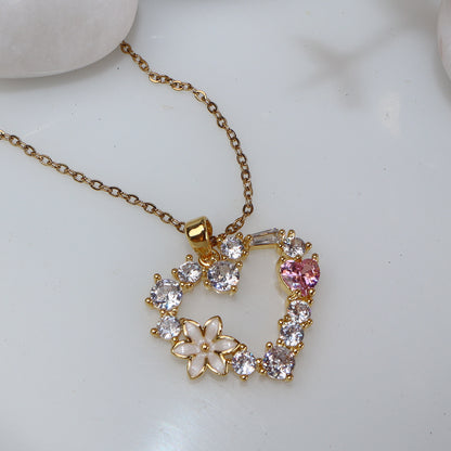 Romantic Bloom Sparkle Necklace