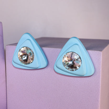 Blue Horizon Geometric Studs