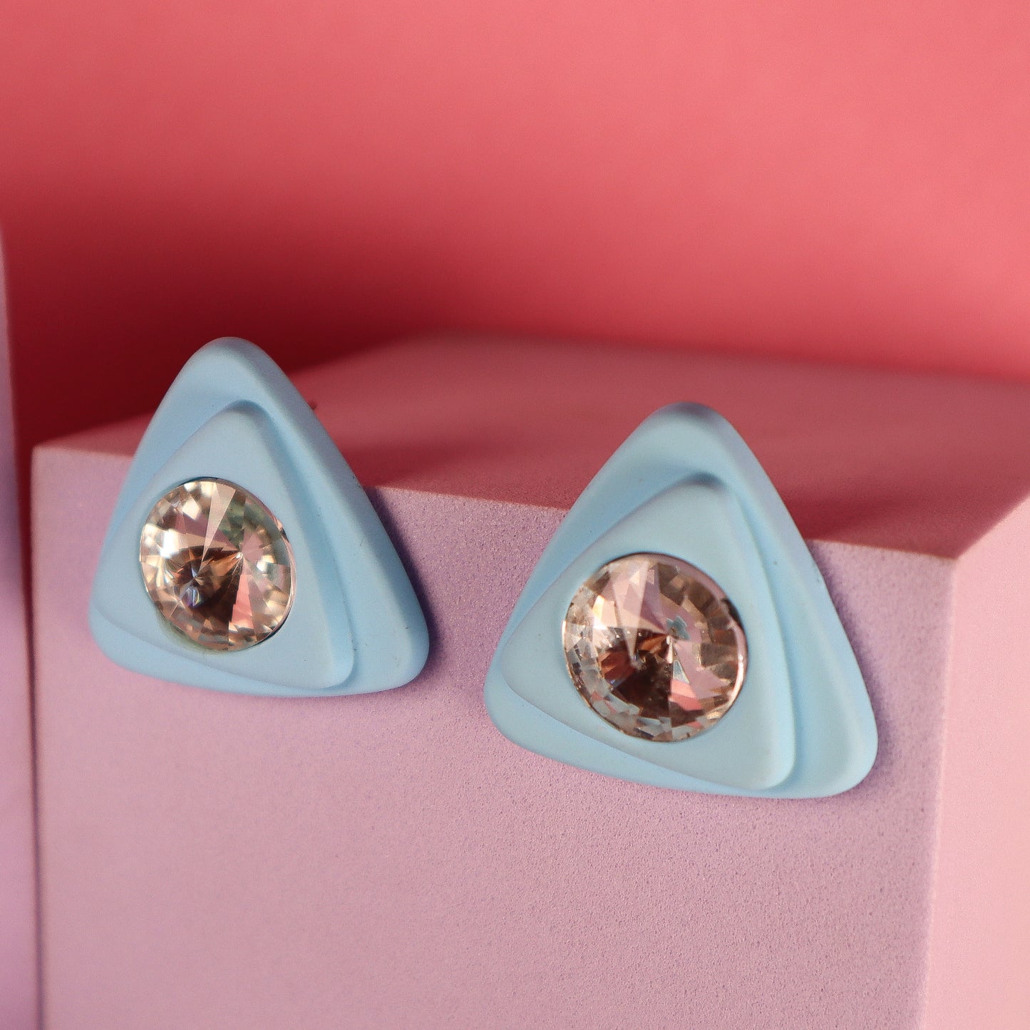 Blue Horizon Geometric Studs