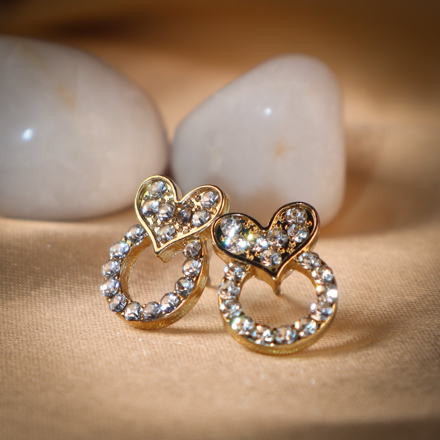 Heart & Halo Studs