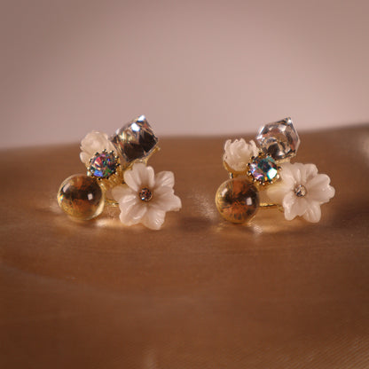 Lavender Twilight Blossom Studs