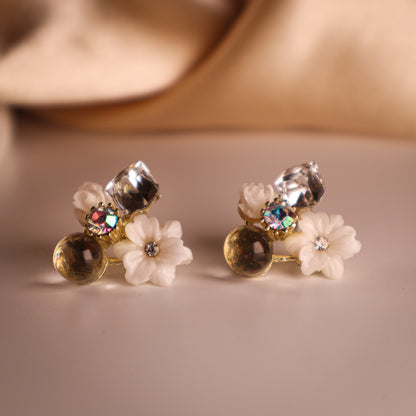 Lavender Twilight Blossom Studs