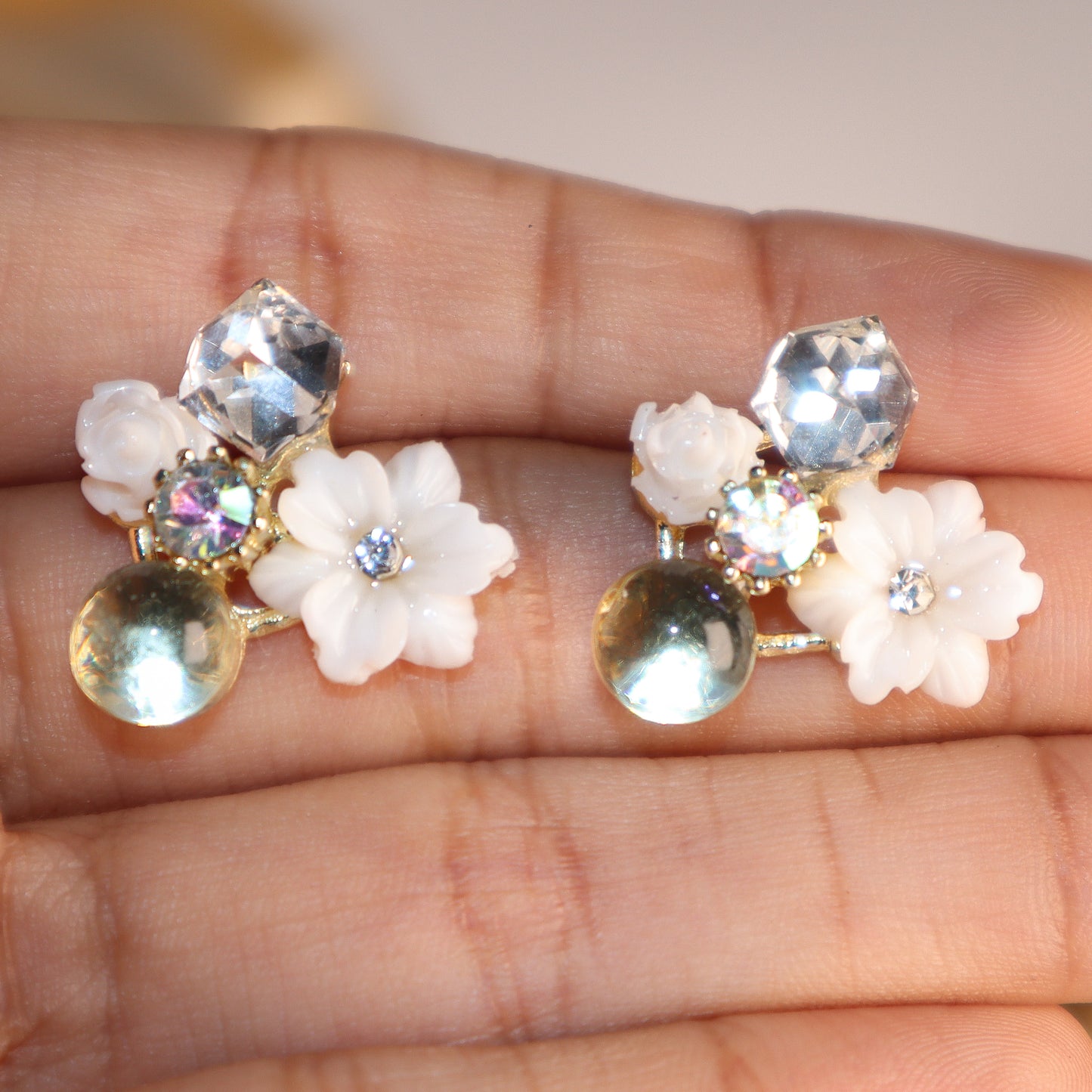 Lavender Twilight Blossom Studs