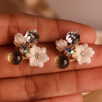 Lavender Twilight Blossom Studs