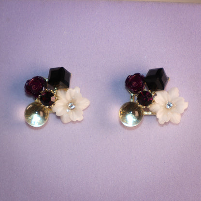 Lavender Twilight Blossom Studs