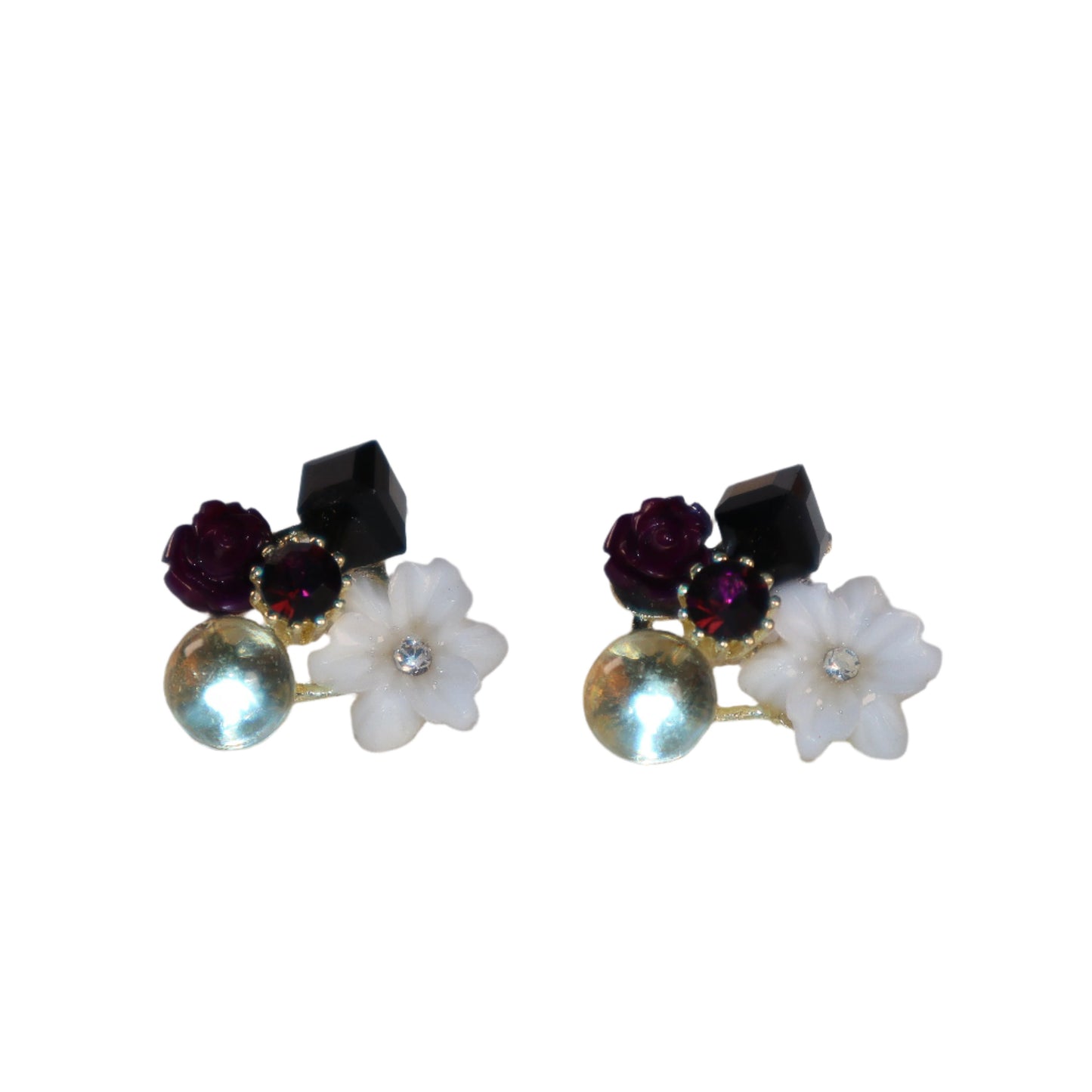 Lavender Twilight Blossom Studs