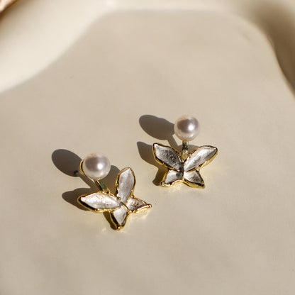 Pearly Starfish Studs