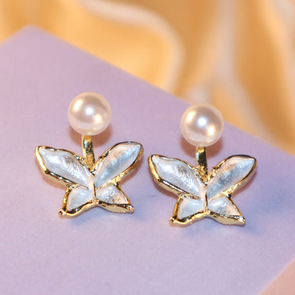 Pearly Starfish Studs