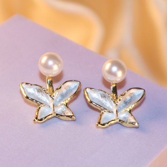 Pearly Starfish Studs