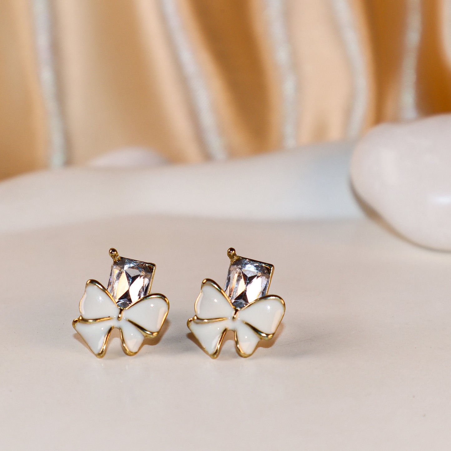 Crystal Bow Studs