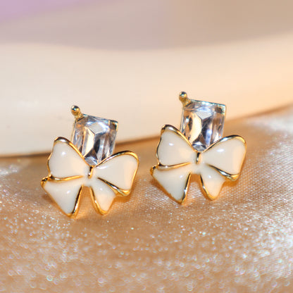 Crystal Bow Studs