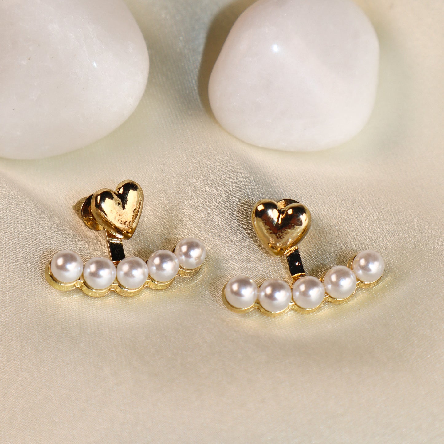 Heart & Pearl Harmony Earrings