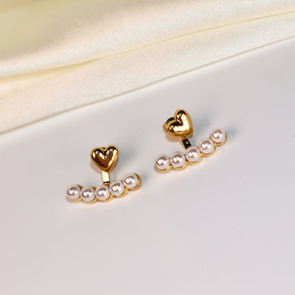 Heart & Pearl Harmony Earrings