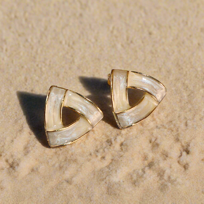 Ivory Tranquility Stud Earrings