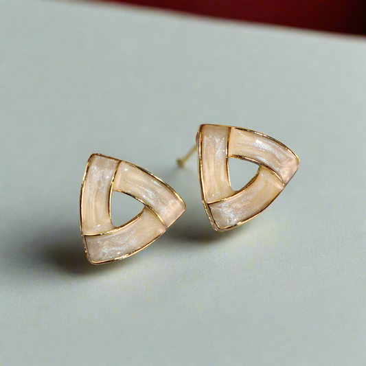 Ivory Tranquility Stud Earrings